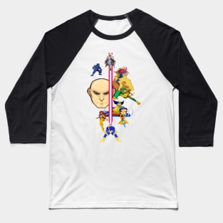 Superhero Animated Series Baseball T-Shirt